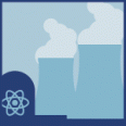 illustrated icon for nuclear energy factsheet